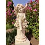 Градинска фигура от полирезин/полисмола - Ангел на колона