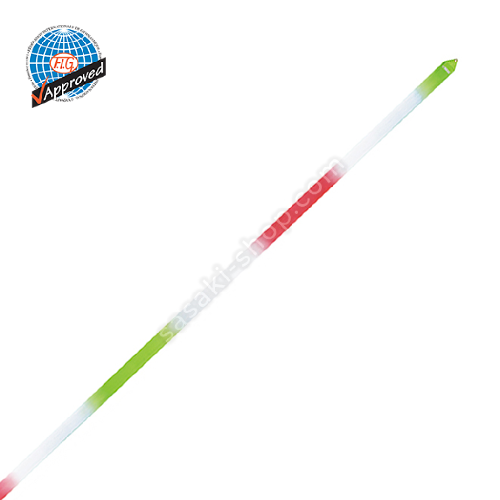 High-Pitch Gradation Ribbon M-71HG-F (6m) LYMGxWxFRP col. Lime Green x White x Fresh Pink