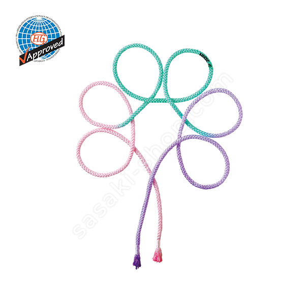 Tri-Color Rope M-280G-F (3m) LIPxPEGxLD col. Light Pink x Peppermint Green x Lavender