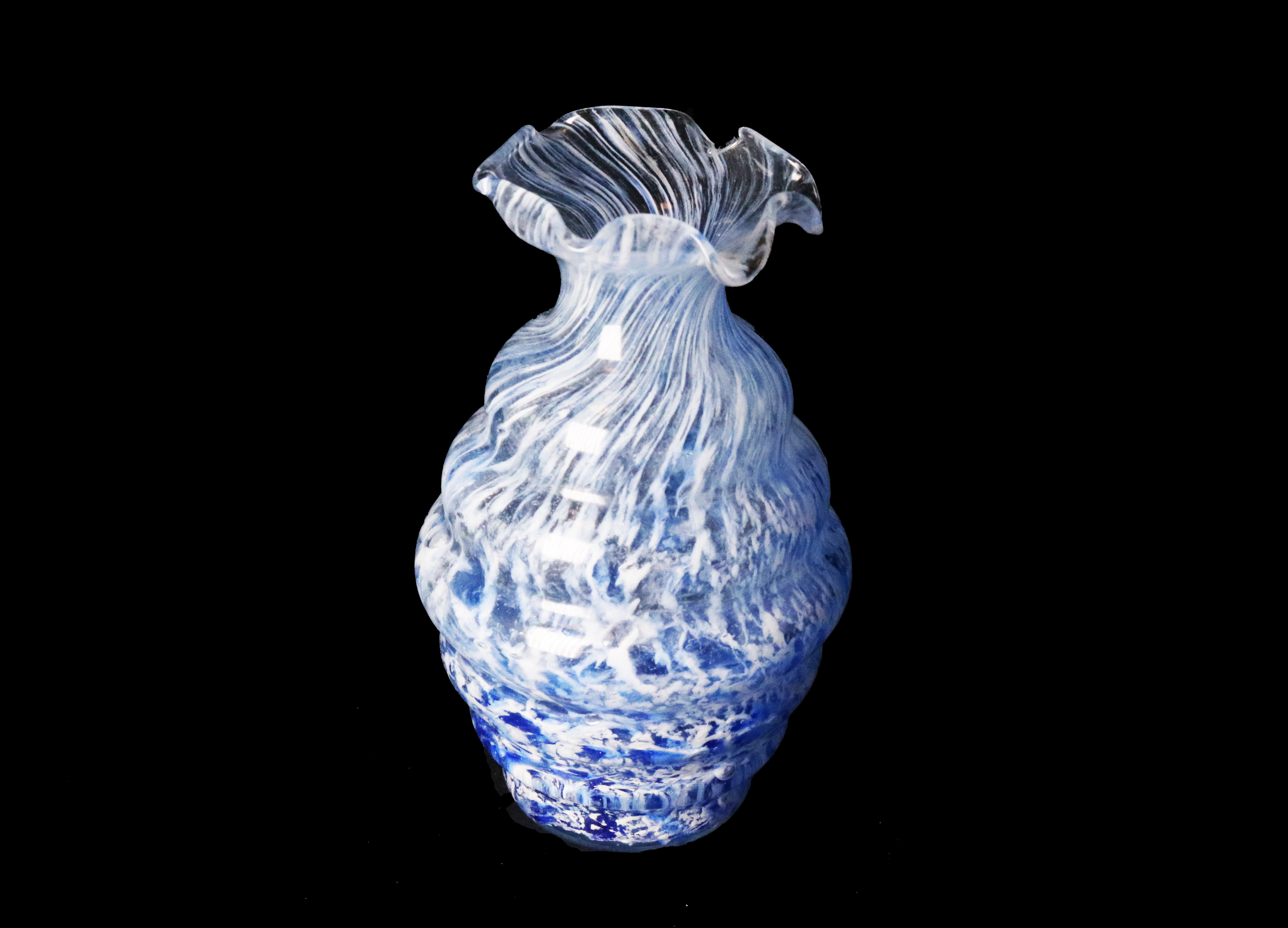Glass Vase By Riflessi D'Arte