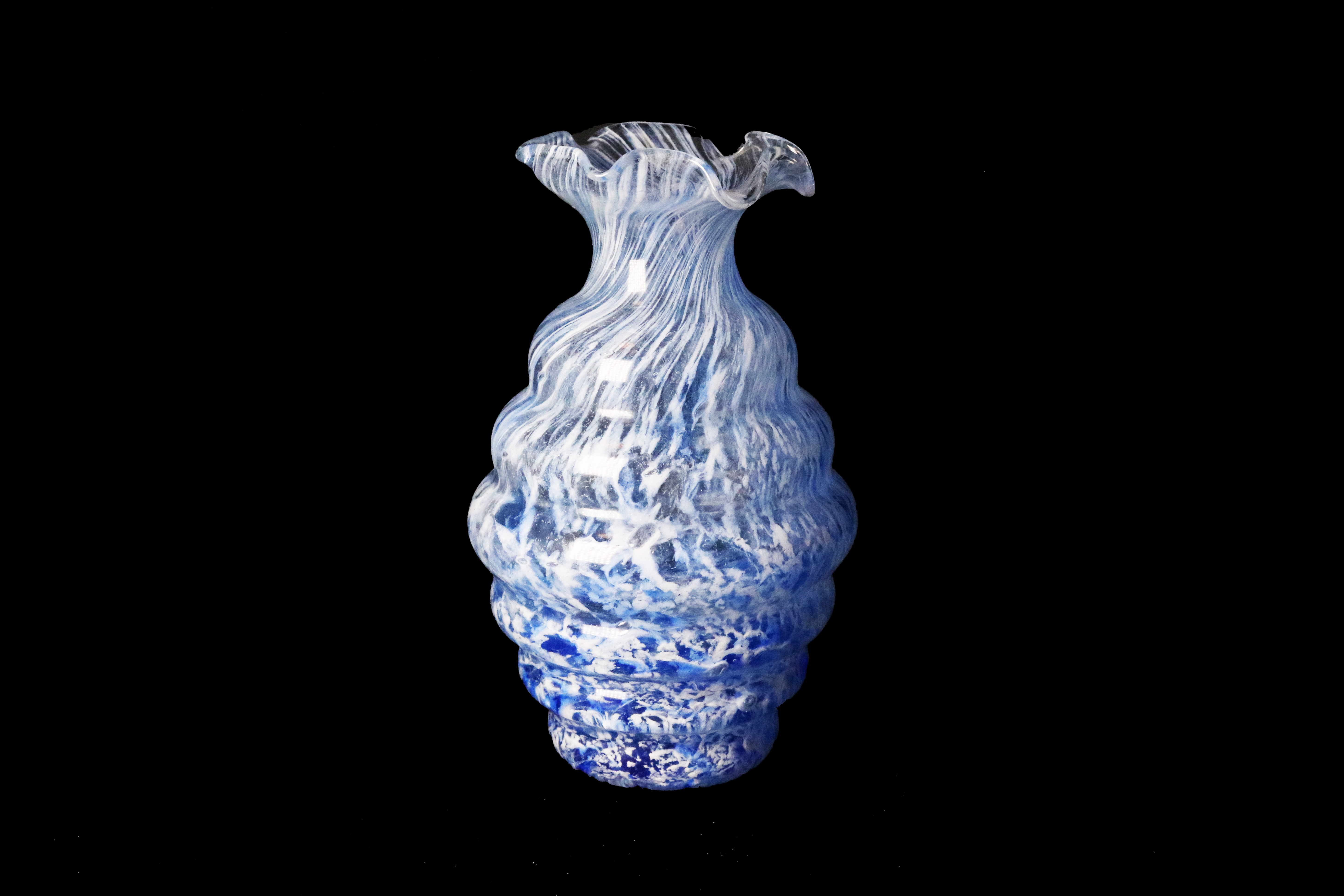 Glass Vase By Riflessi D'Arte