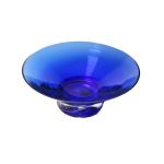 Blue Glass Fruit Bowl