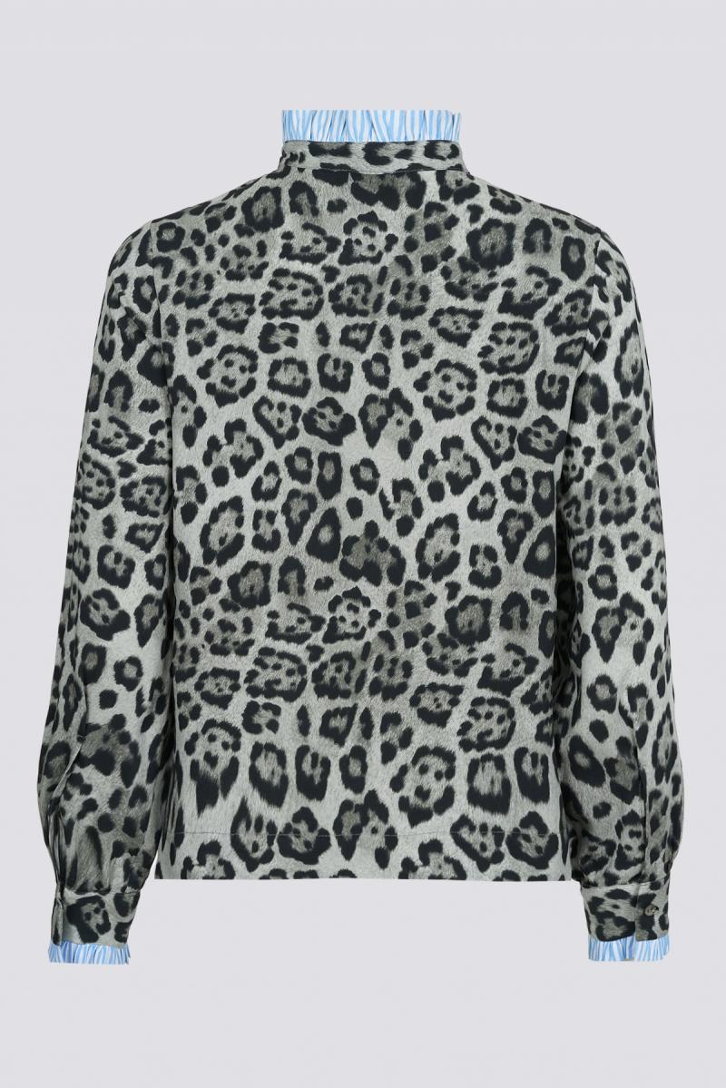 Риза леопардов принт 40