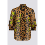 Блуза жълто/черен леопардов принт 42-1