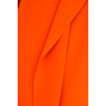 Рокля оранжева коприна без вталяване-3